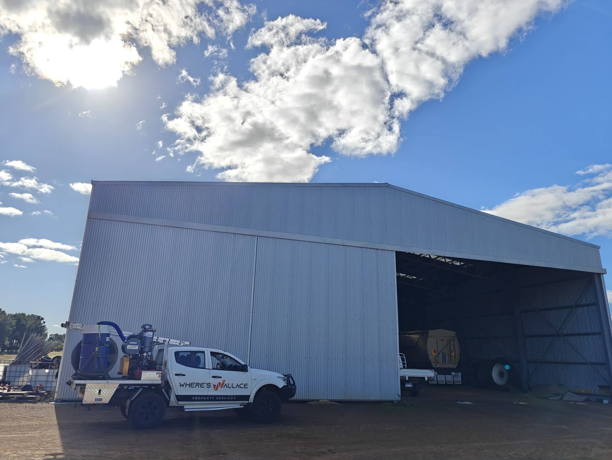 Where's Wallace truck at a commercial site in the Great Southern